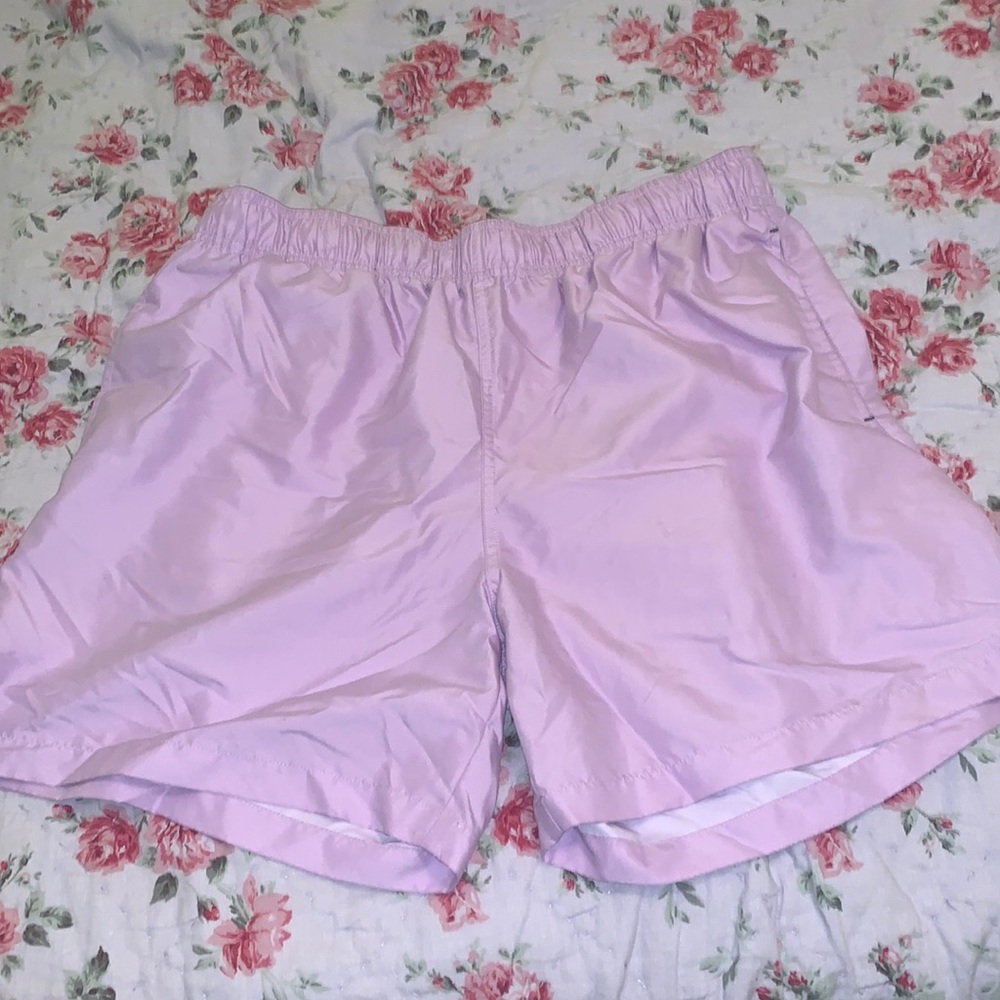 Large purple swim trunks